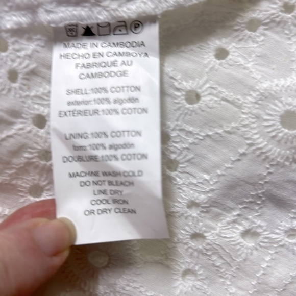 Michael Kors Eyelet Peplum Blouse - Picture 5 of 5